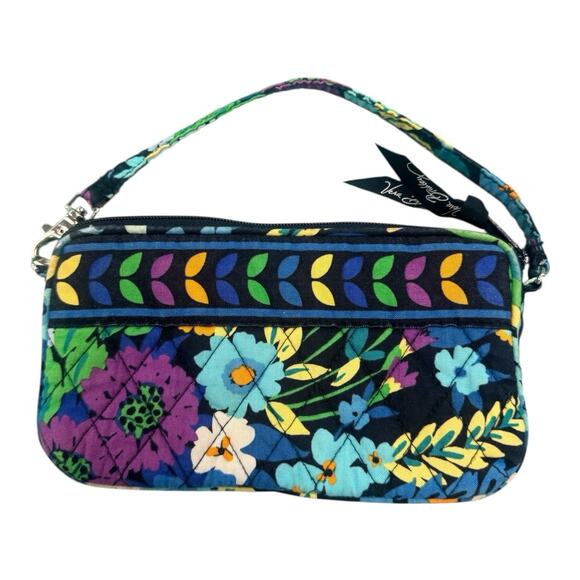 Vera Bradley Handbags - Vera Bradley Midnight Blues Accordion Wallet Zip Around Clutch 4 in x 7 in